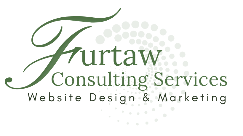 Furtaw Consulting Services Logo website development and design Green with black and white accents